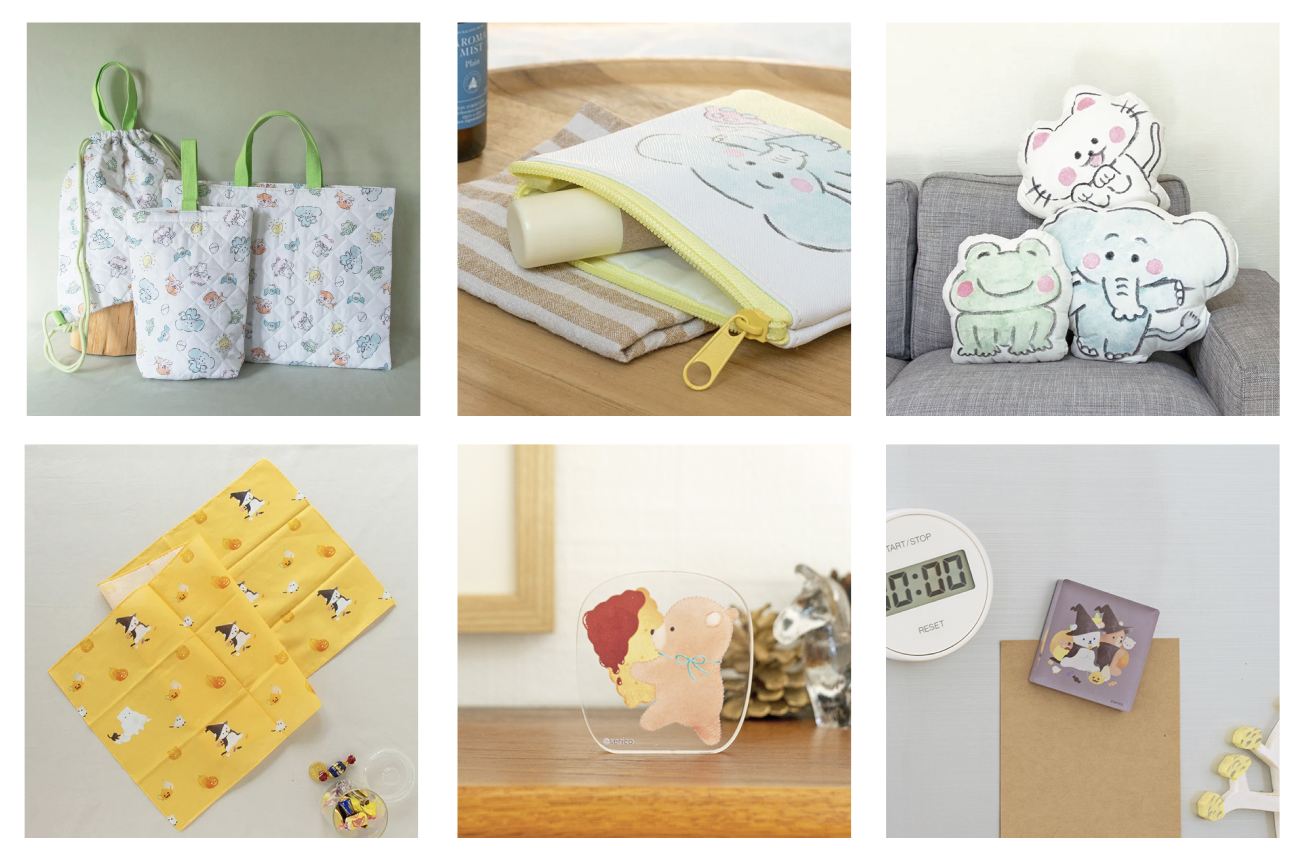 絵本作家グッズの企画製造